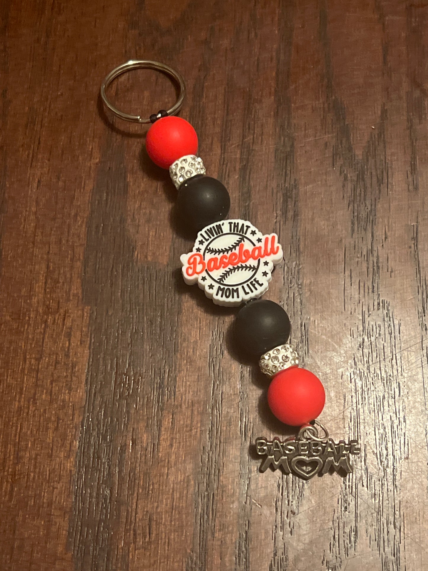 BASEBALL MOM KEYCHAIN